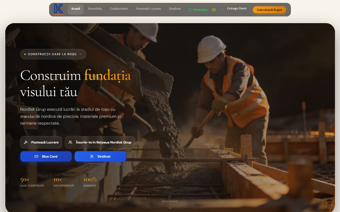 Site-ul Nordisk Grup — nordisk-grup.ro
